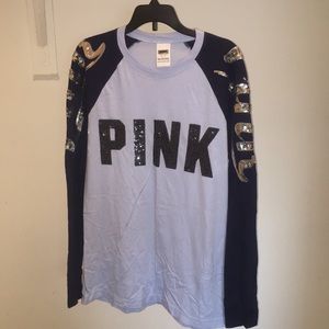 PINK Bedazzled Long Sleeve Shirt